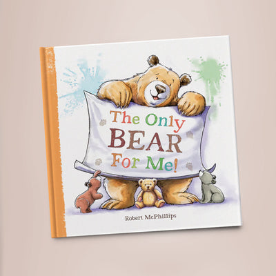 Personalised Bertie & Bear Book, Navy