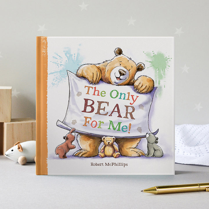 Personalised Bertie & Bear Book, Pink