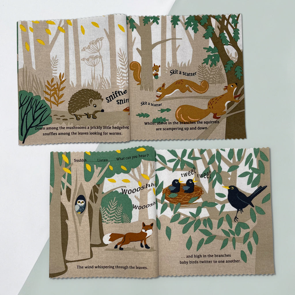 Personalised Rag Book and Little Grey Bunny