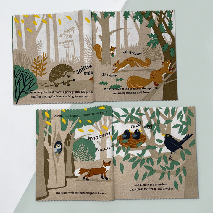 Personalised Rag Book and Little Grey Bunny