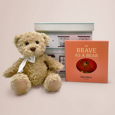 New Baby Gift Of Teddy Bear And Reag Book