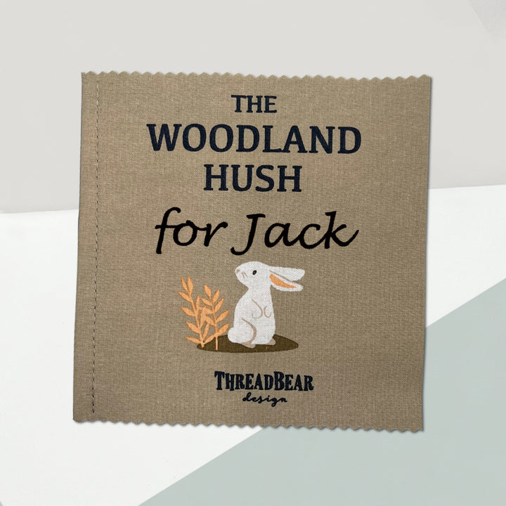 Personalised Rag Book and Little Grey Bunny