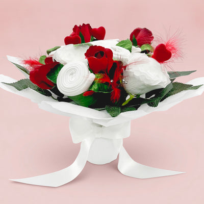 Valentines Luxury Rose Baby Clothes Bouquet