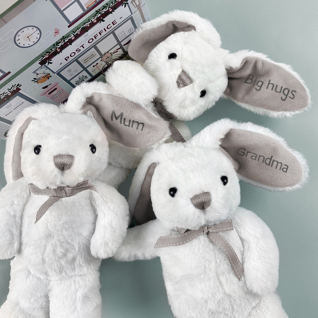 Eco Bunny Soft Toy Send A Bunny Hug In Grey