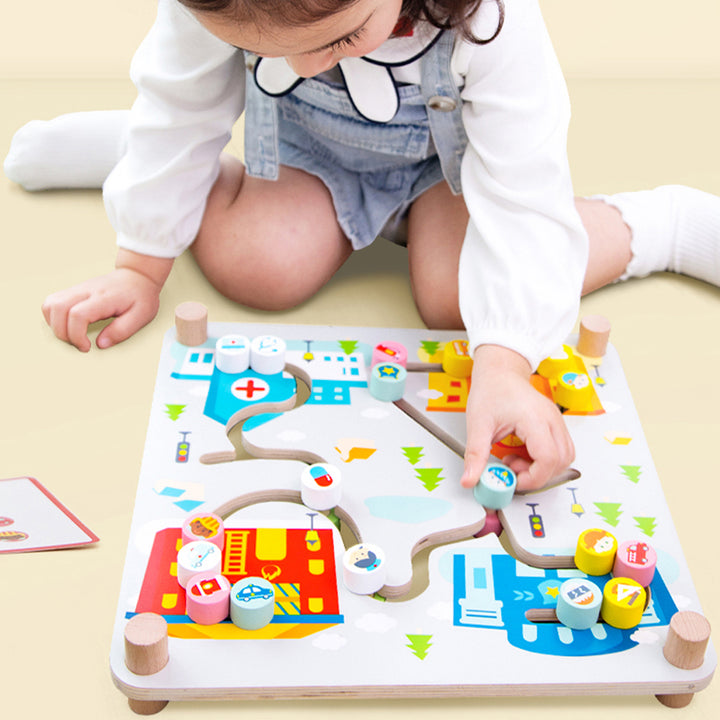 City 2-in-1 Pathfinder Wooden Toy