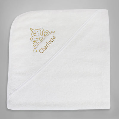 Personalised Royal Hooded Baby Towel