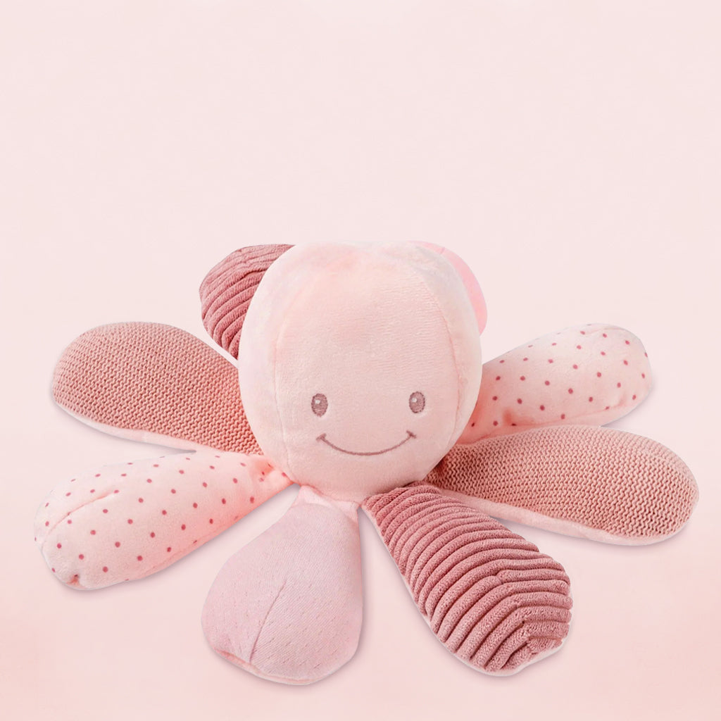 Baby Girl Gift Activity Octopus Soft Toy Pink