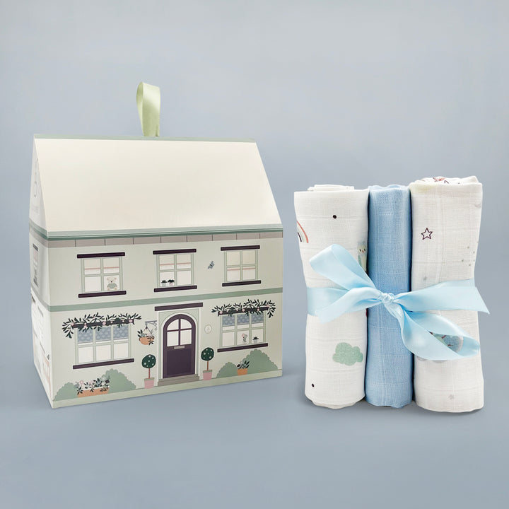 Three Muslins Gift Set For Boys