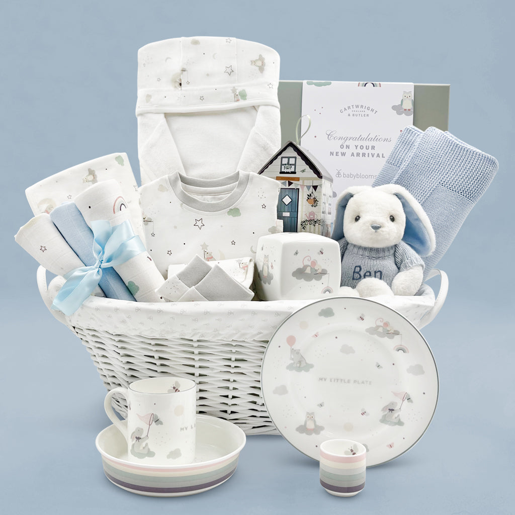 Little Love Luxury Baby Boy Hamper Blue Babyblooms New Baby Boy Hamper Little Love Luxury Baby Boy Hamper Blue Babyblooms New Baby Boy Hamper