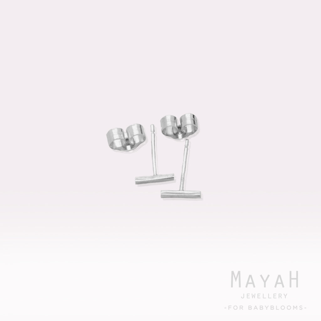 MayaH Jewellery Silver Square Stud Earrings