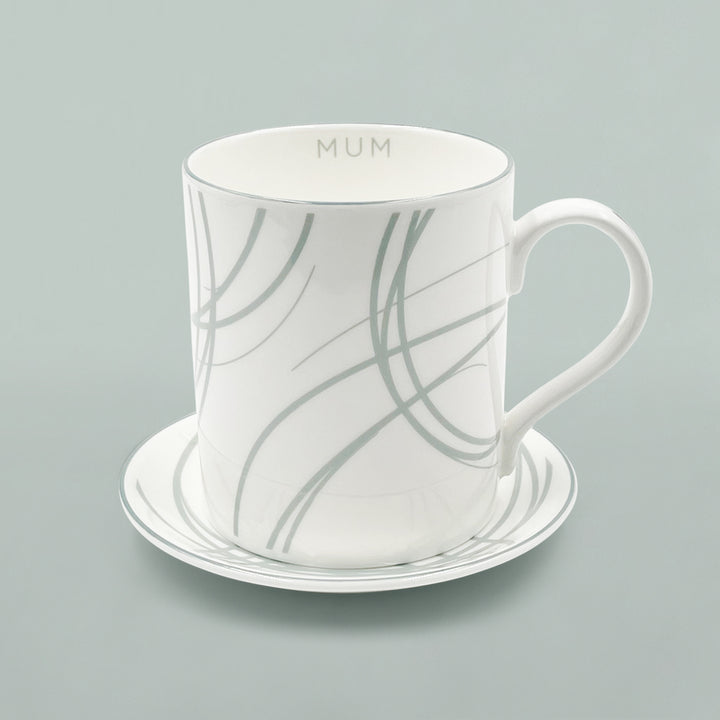 Mum's Fine Bone China Mug and Coaster