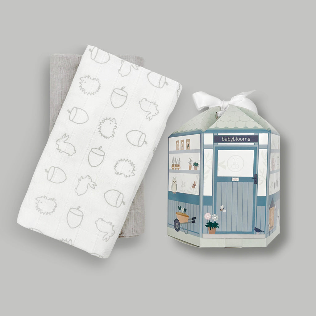 Personalised Zachary Zebra Moses Basket Baby Hamper, White