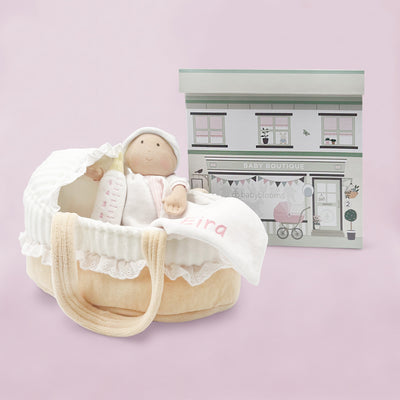 Personalised Baby Doll with Carry Cot