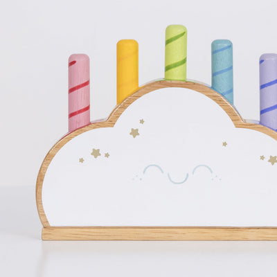 Rainbow Cloud Pop Wooden Toy