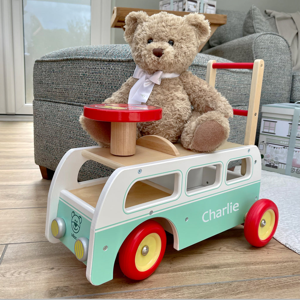 Personalised Wooden Ride-On Camper Van | Toys & Gifts | Babyblooms