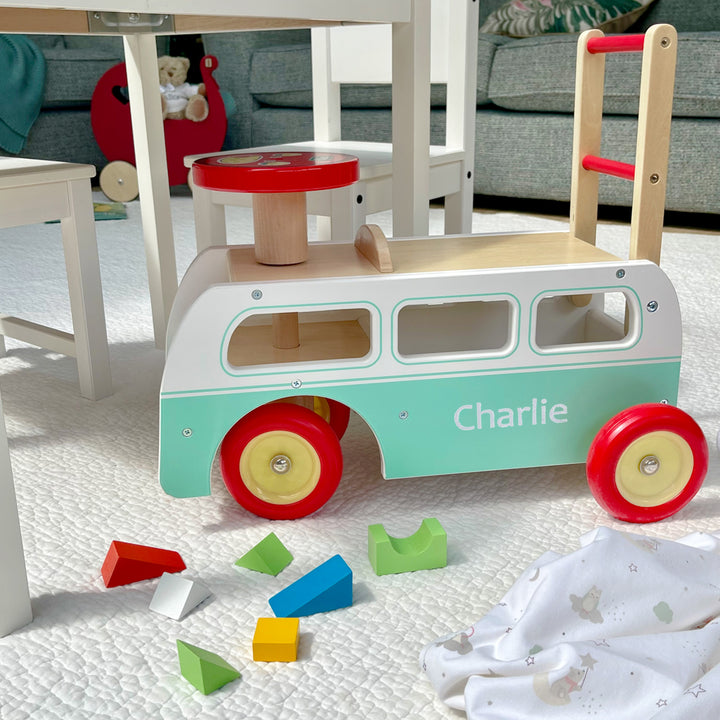 Personalised Wooden Ride-On Camper Van