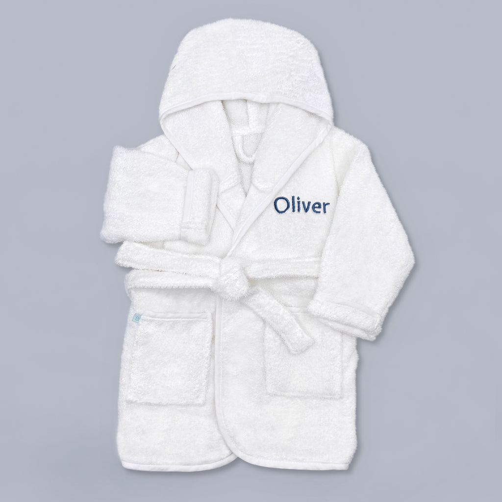 Personalised Zachary Zebra Moses Basket Baby Hamper, Blue