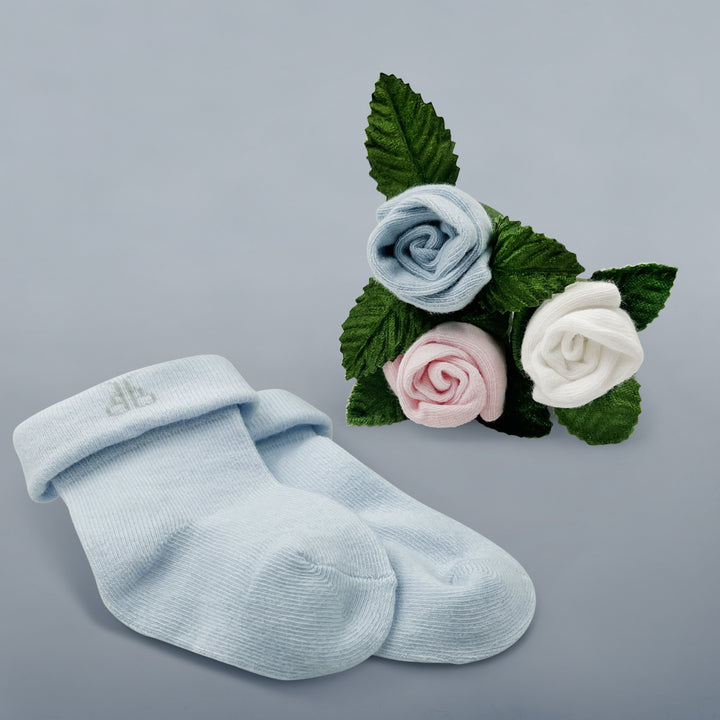 Babyblooms' Rosebud Sock Baby Shower Favour