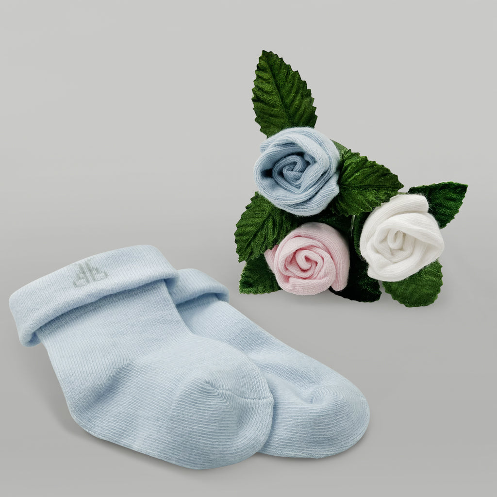 Bunny and Buds New Baby Gift Set, Blue