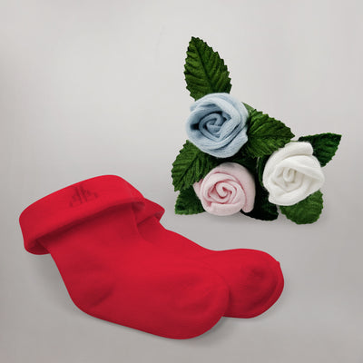 Baby's First Christmas Cracker Socks, Red