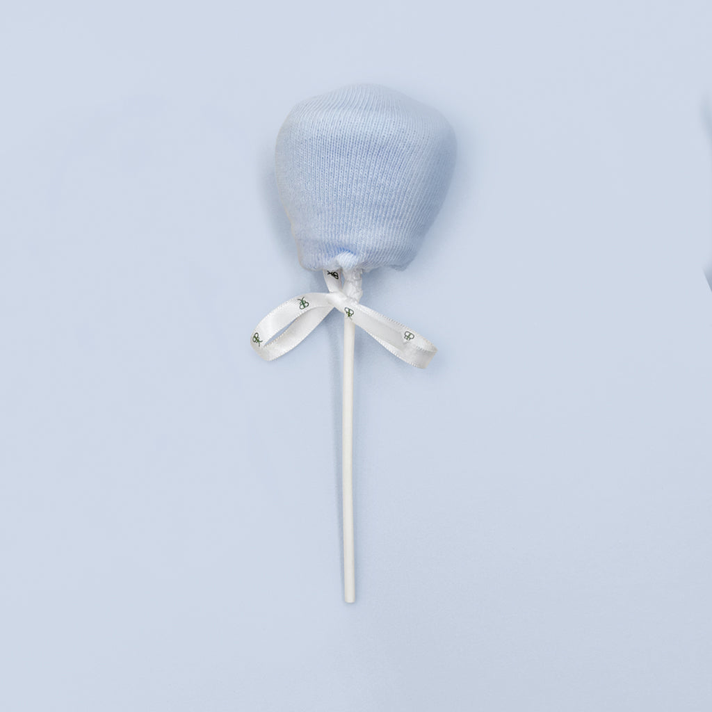 Babyblooms Sock-Pop Baby Gift, Powder Blue