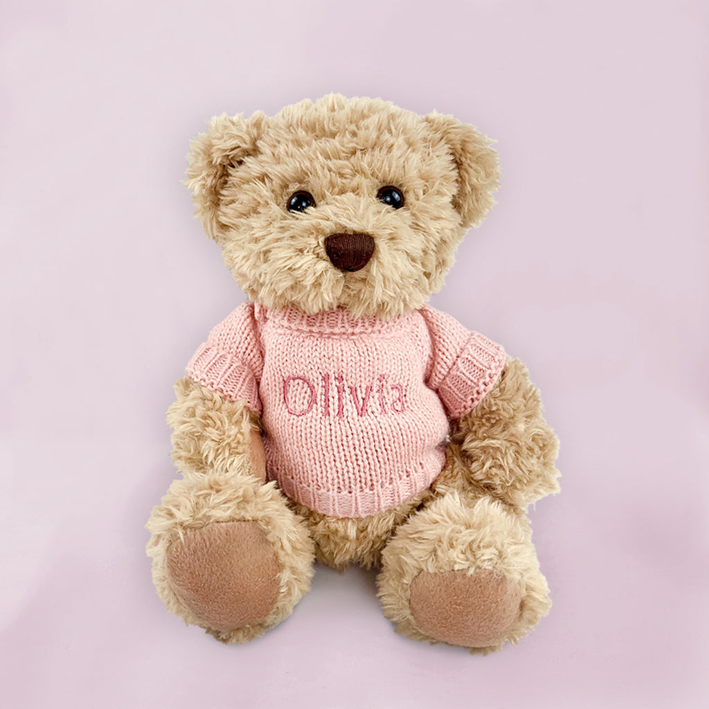 Personalised Bertie & Bear Book, Pink