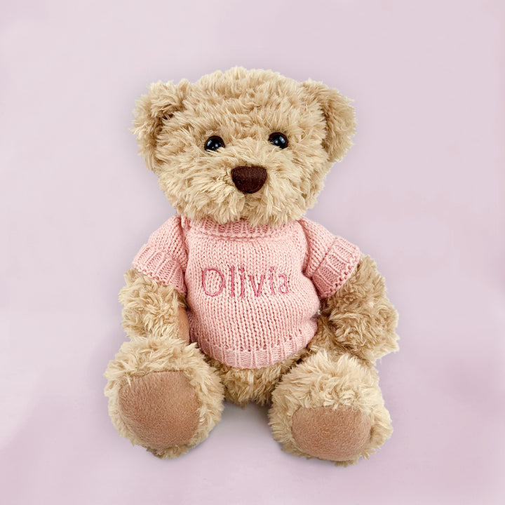 Personalised Bertie & Bear Book, Pink
