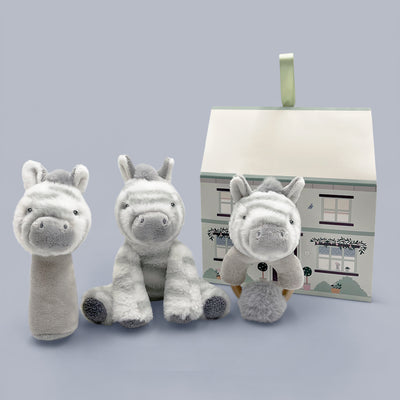 Baby Gift Three Little Zebras Soft Toy Set
