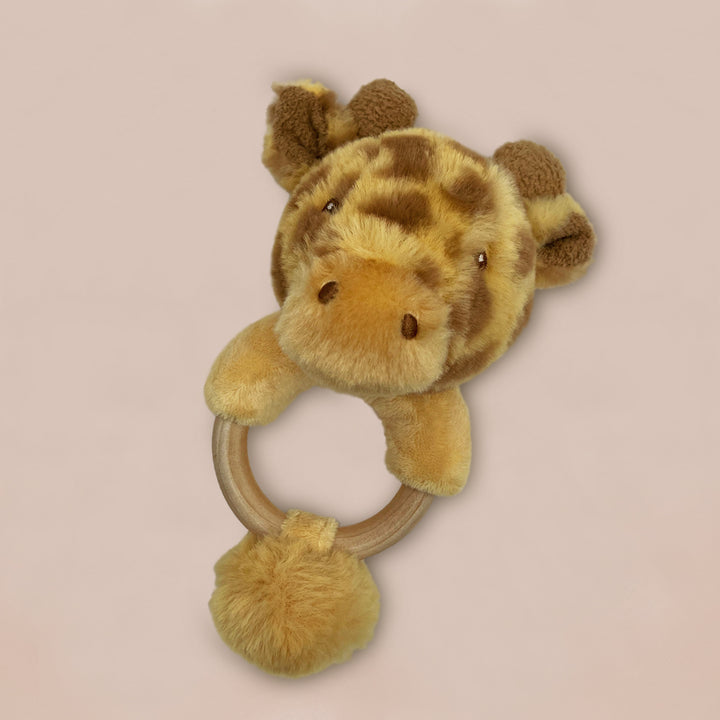 Giraffe Ring Rattle New Baby Gift 