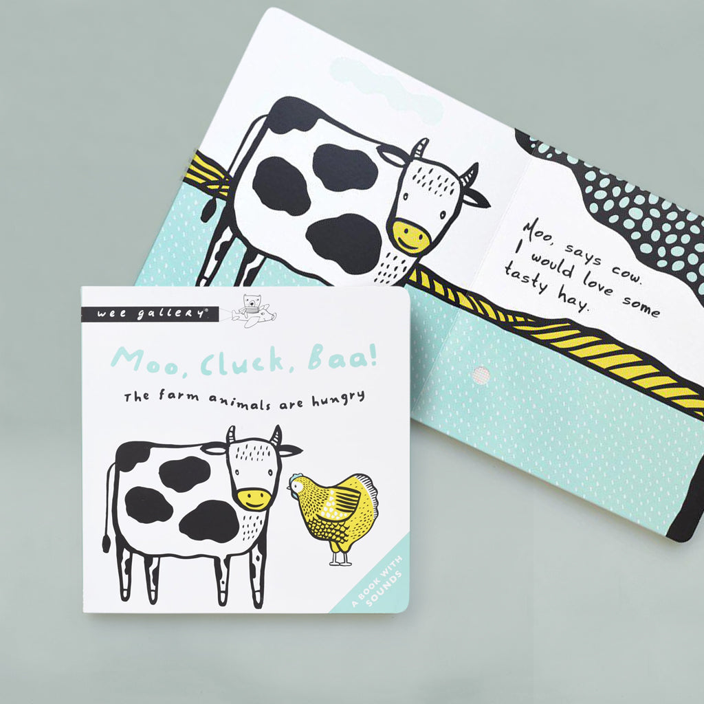 Moo, Cluck, Baa Sound Book
