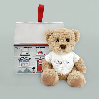Babys First Christmas Gift Teddy Bear Send A Bear Hug White
