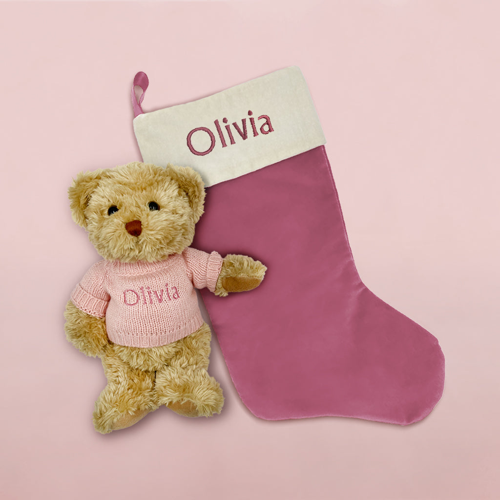 Baby Girl First Christmas Gift Of Personalised Stocking