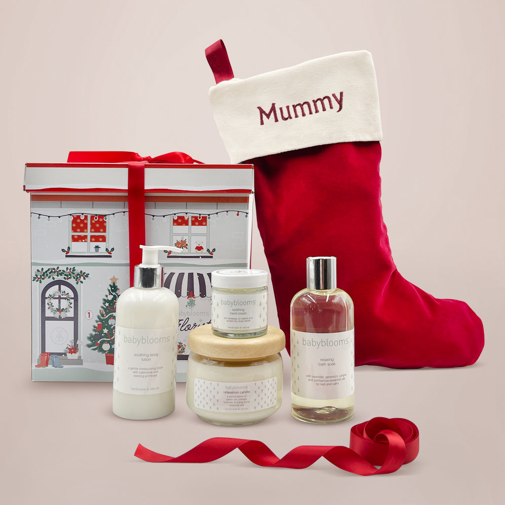 New Mums Christmas Gift Personalised Pampering Stocking With Natural Skincare
