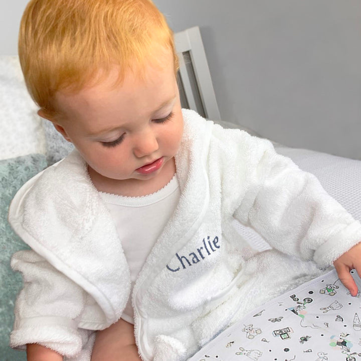 Personalised Baby Bathrobe 
