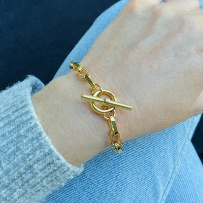 MayaH Jewellery Chunky Chain Bracelet in Gold