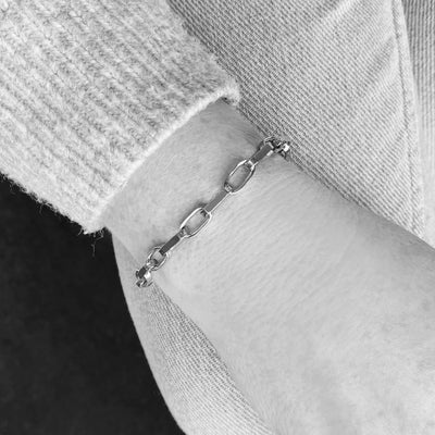 MayaH Jewellery Chunky Chain Bracelet in Silver