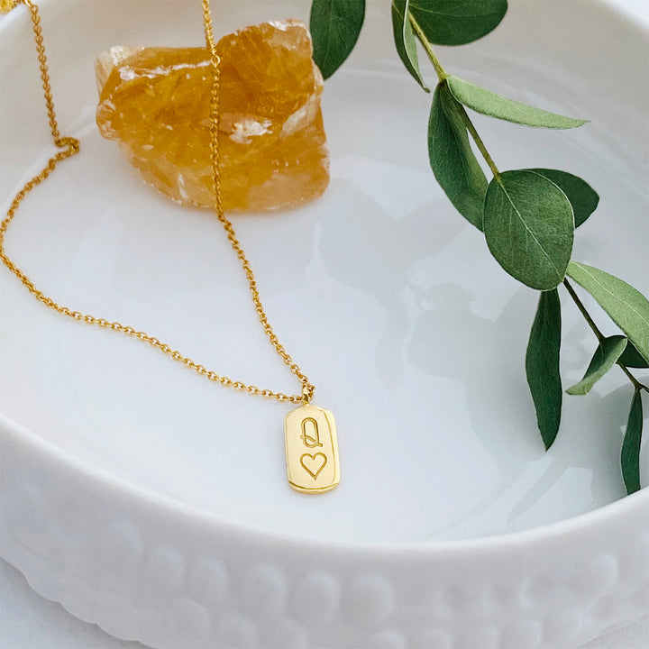 MayaH Jewellery Queen of Hearts Necklace in Gold