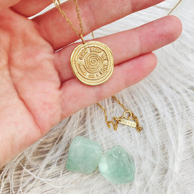 MayaH Jewellery Talisman Necklace in Gold