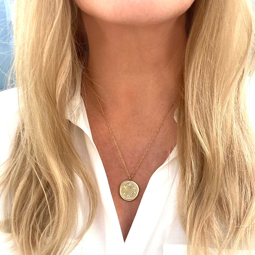 MayaH Jewellery Talisman Necklace in Gold