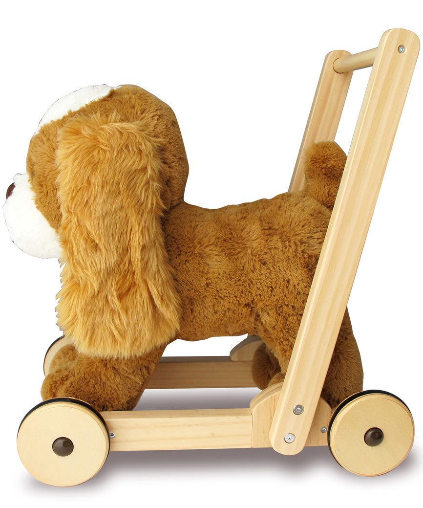 Peanut Pup Baby Walker Push Along Sit On Toys Babyblooms