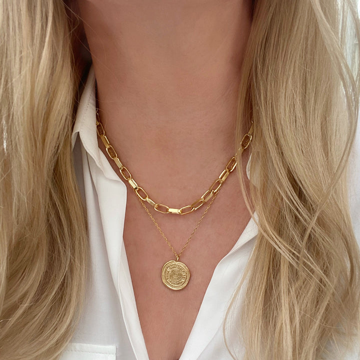 MayaH Jewellery Talisman Necklace in Gold