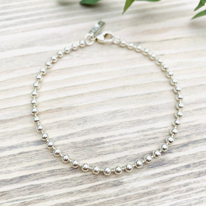 MayaH Jewellery Ball Chain Bracelet in Silver