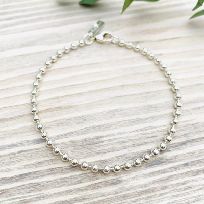 MayaH Jewellery Ball Chain Bracelet in Silver