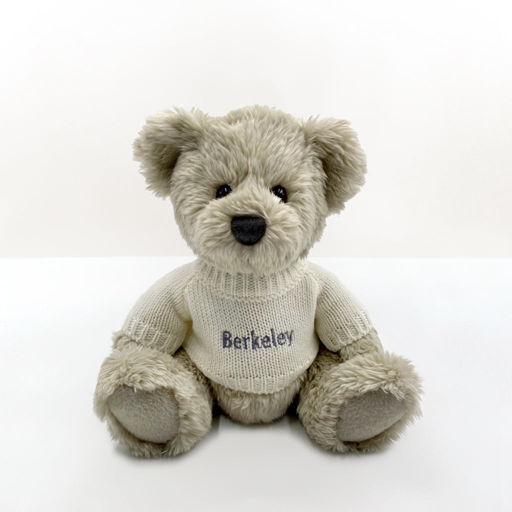 Personalised Christmas Snuggle Wrap With Berkeley Bear, Grey