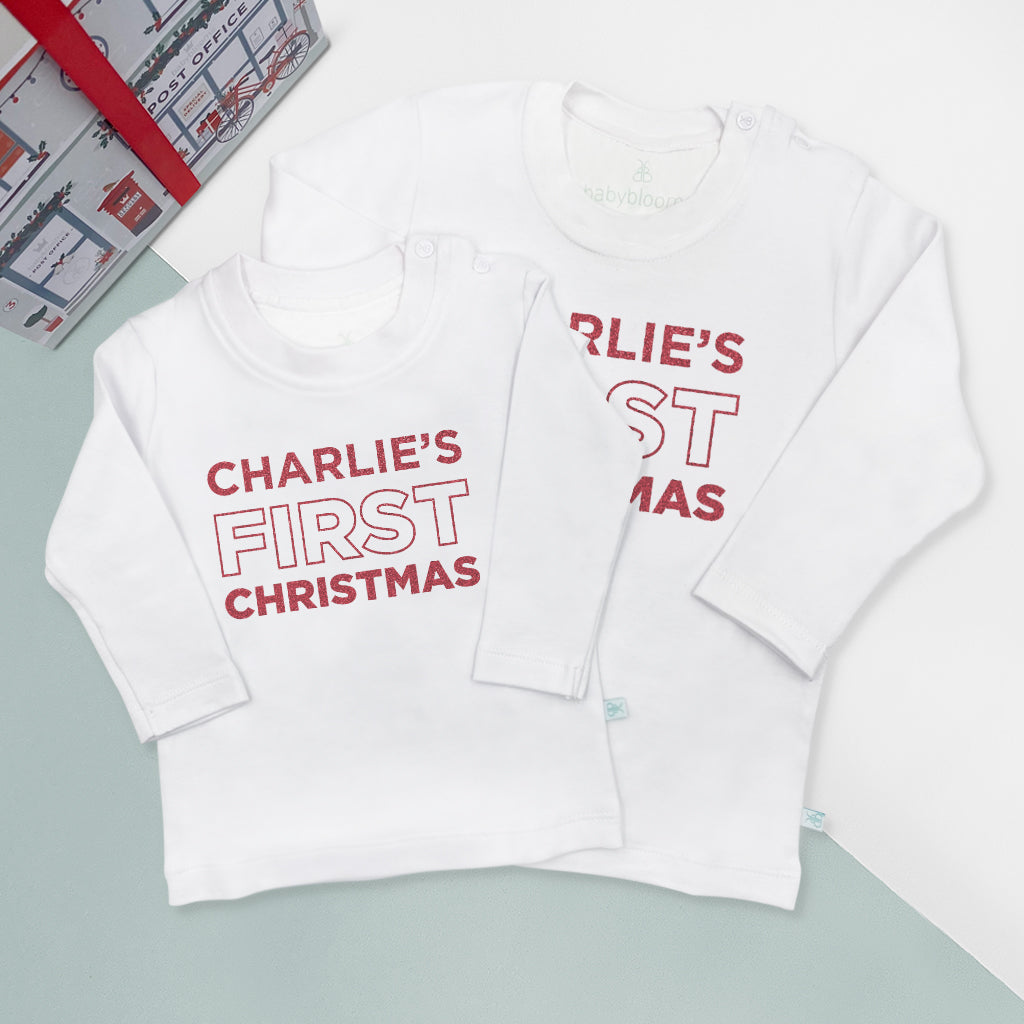 My First Christmas T-Shirt – Personalised